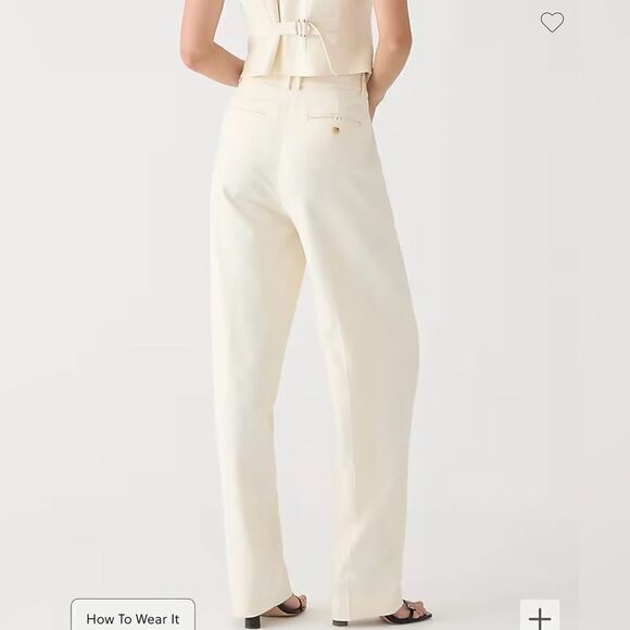 J.Crew Wide-leg essential pant in city twill - Picture 3 of 6